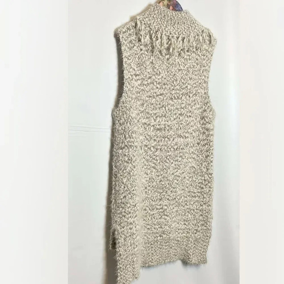 Umgee | Sweater Dress Chunky Knit Sleeveless High Low Hem Turtleneck BUTTER SOFT - Picture 5 of 7